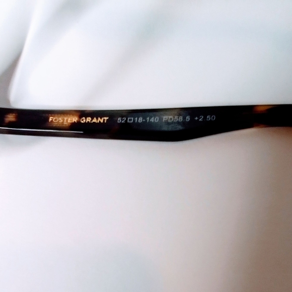 CARTWRIGHT CITY SIGHTS FOSTER GRANT Brown Tortoise Frame Reading Glasses+2.50 NT - Picture 6 of 6